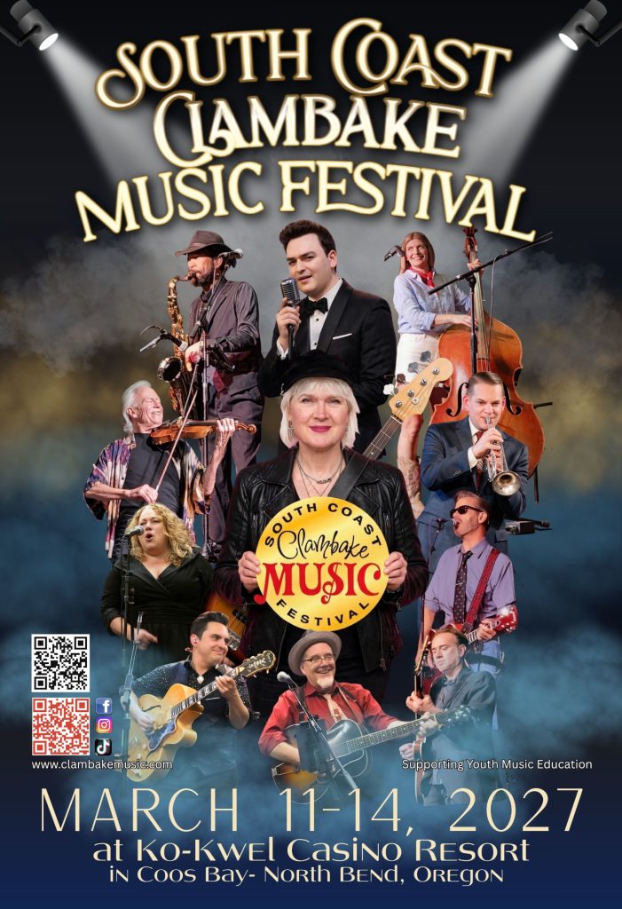 South Coast Clambake Music flyer